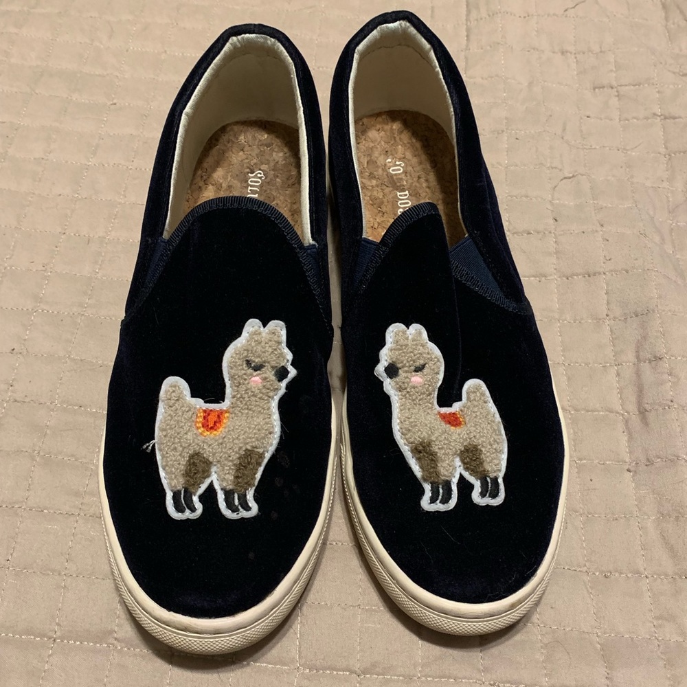 Soludos velvet llama sneaker sz 10